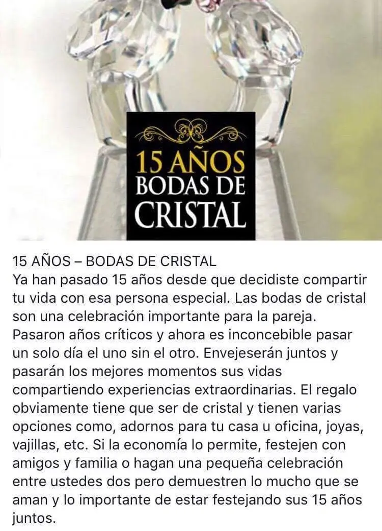 feliz aniversario bodas de cristal - Cómo desear feliz aniversario de casados