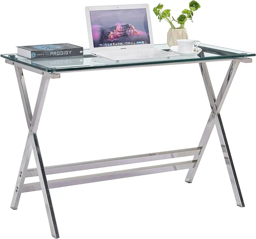 mueble para computadora de vidrio - Cómo eran los escritorios antes