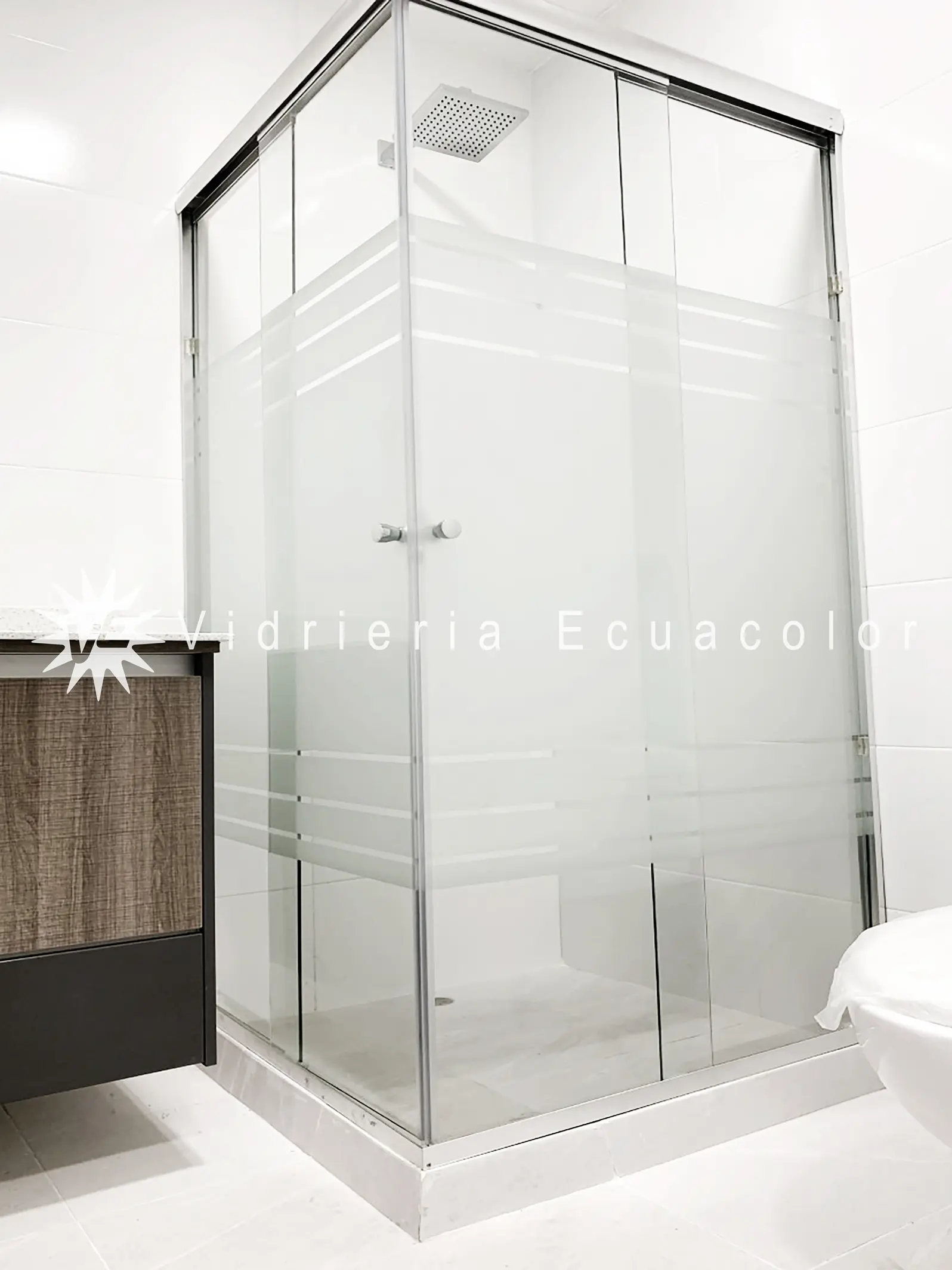 cortina de baño en cristal - Cómo hacer para que no se caiga la cortina de baño