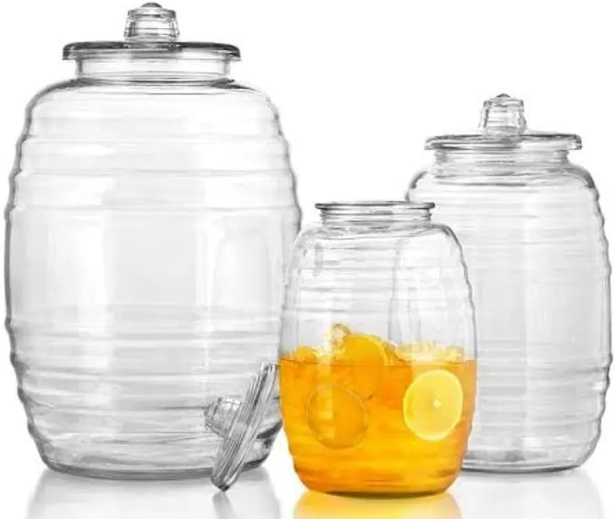 barril de vidrio para aguas frescas - Cómo se llaman los recipientes para aguas frescas