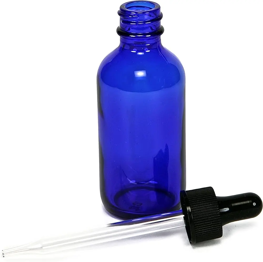 Botella de vidrio azul para agua: frescura y salud en cada sorbo