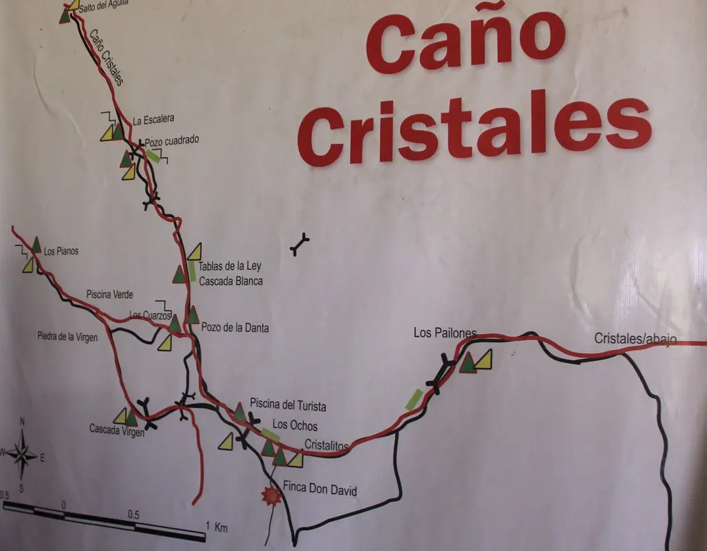 caño cristales mapa - Cuál es la ciudad más cercana a Caño Cristales
