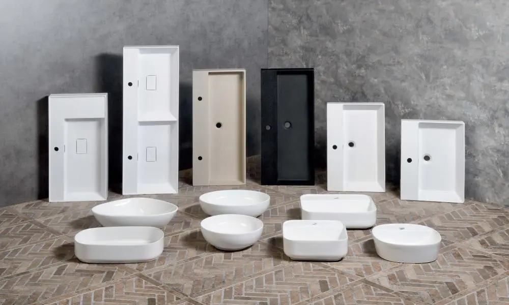 lavamanos en vidrio homecenter - Cuánto mide de ancho un lavabo de baño
