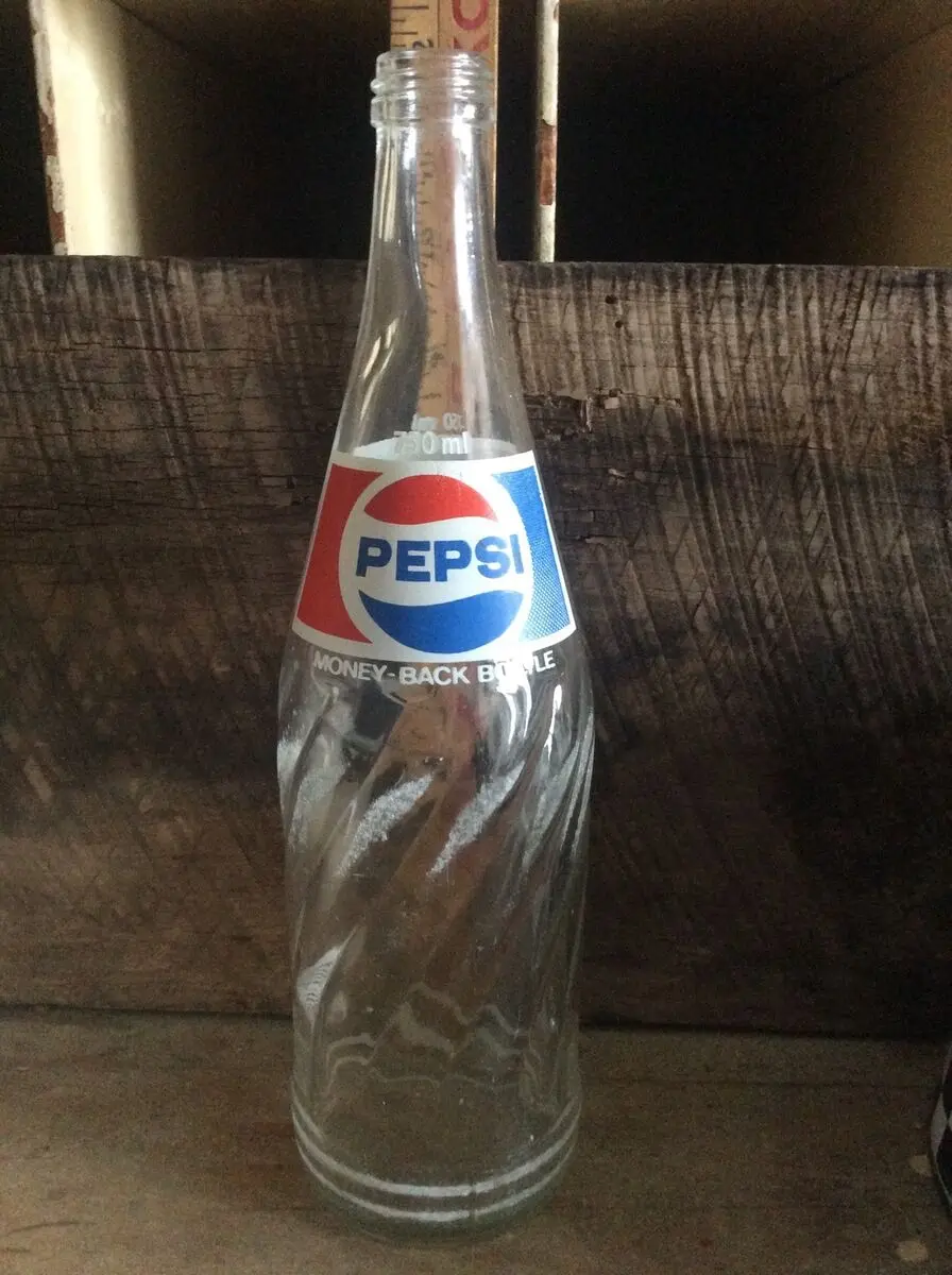 botella de vidrio pepsi - Cuánto mide una botella de Pepsi