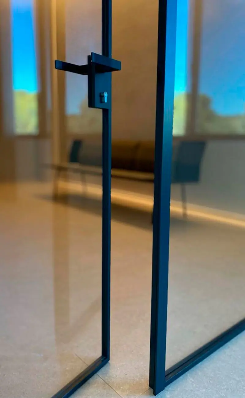 puerta de vidrio con marco de aluminio - Cuánto pesa una puerta de aluminio con vidrio