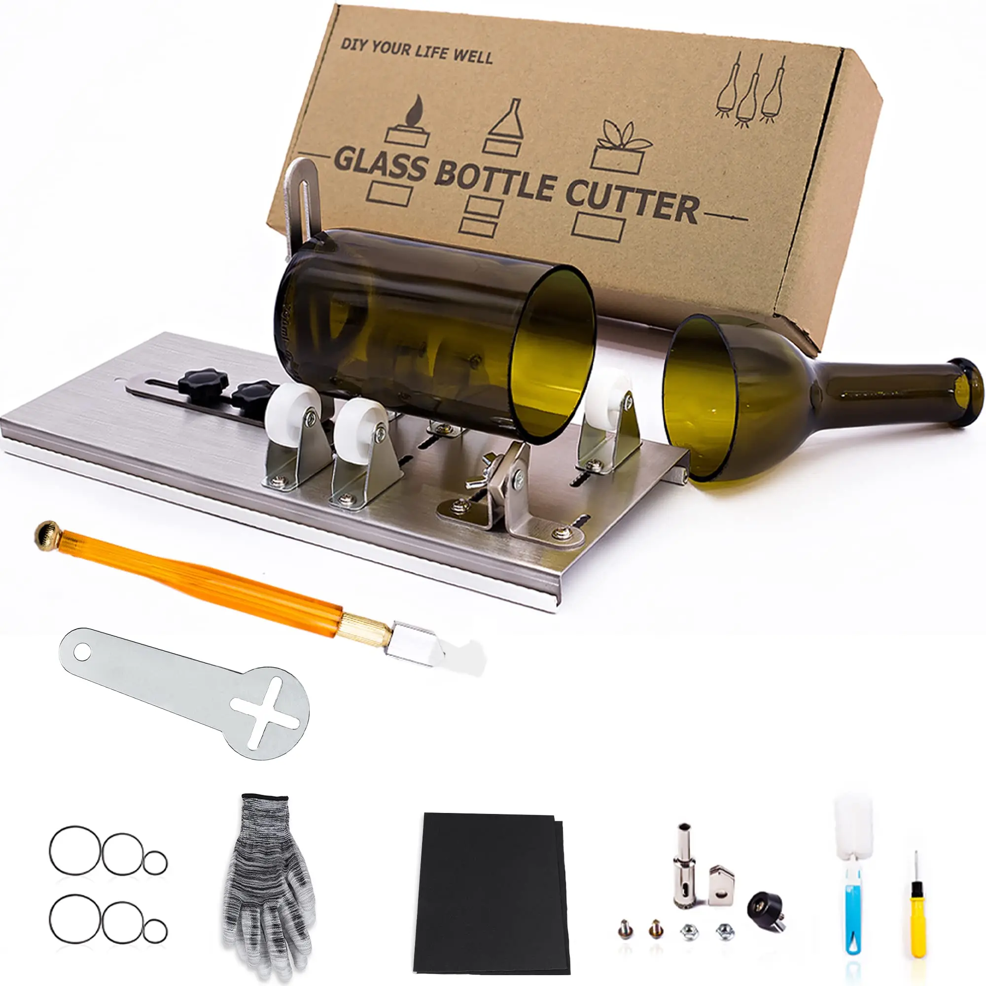 Cortador de botellas de vidrio: recicla y crea objetos únicos