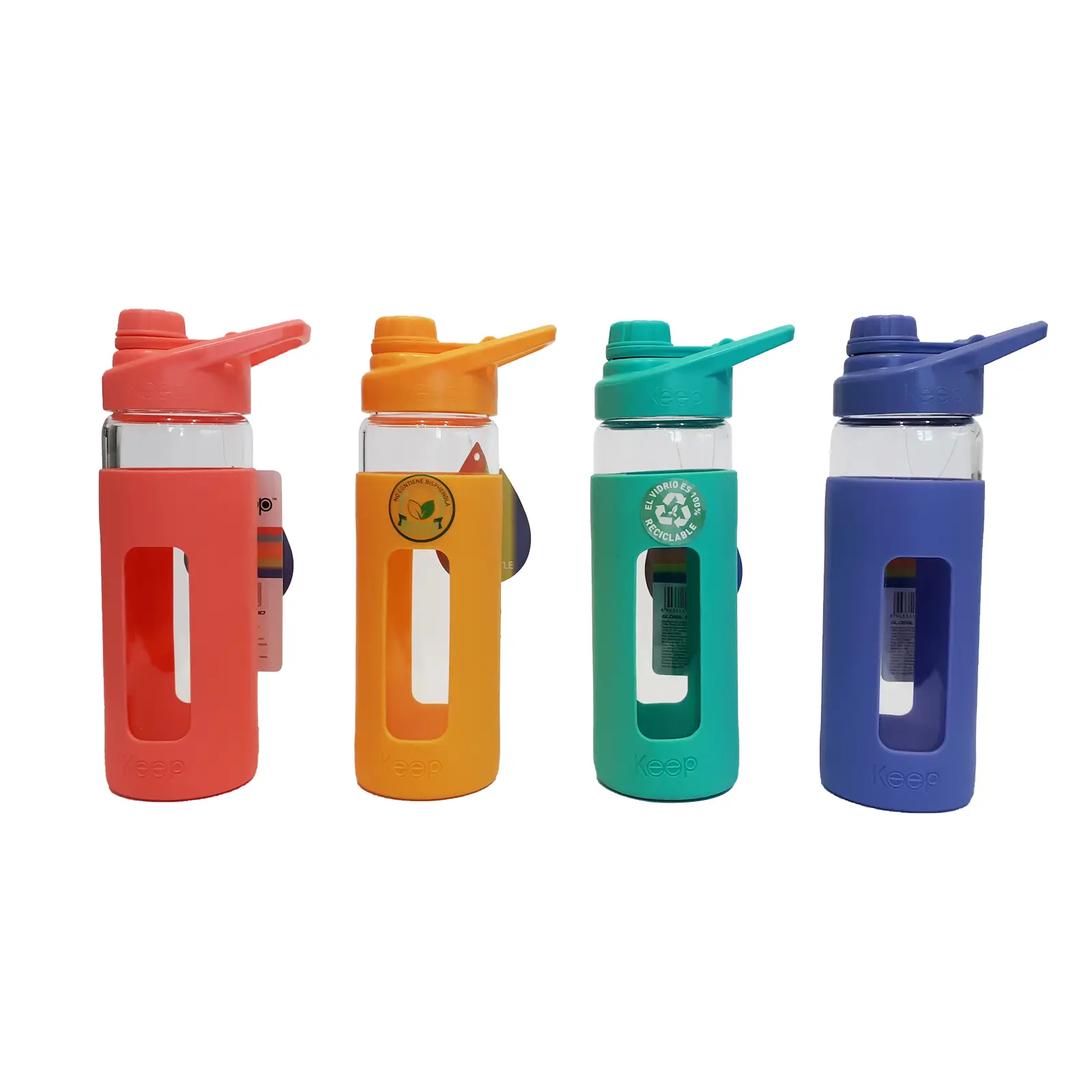 Botella de agua keep de vidrio: saludable y sostenible