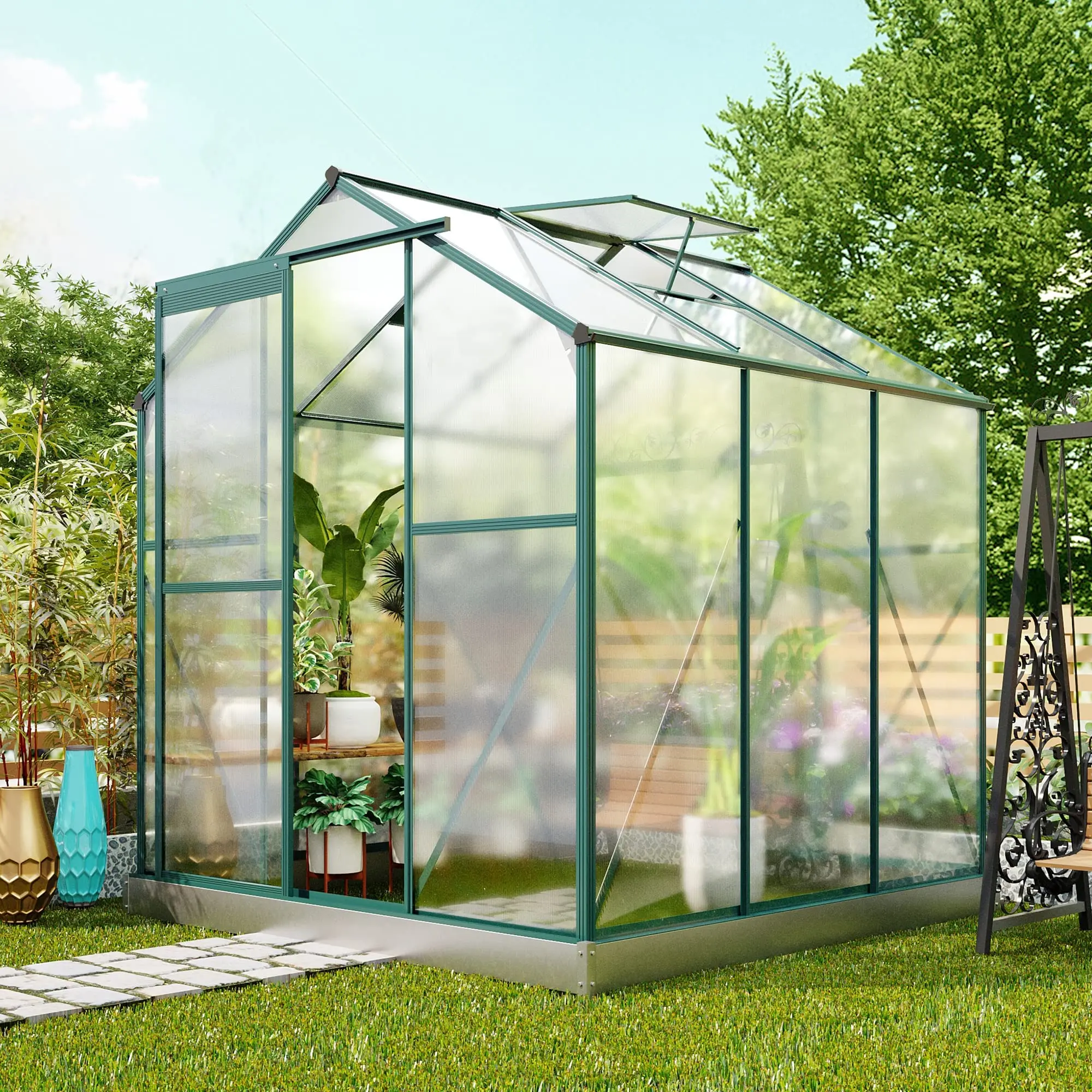 Invernaderos de vidrio para jardín: solución elegante y funcional