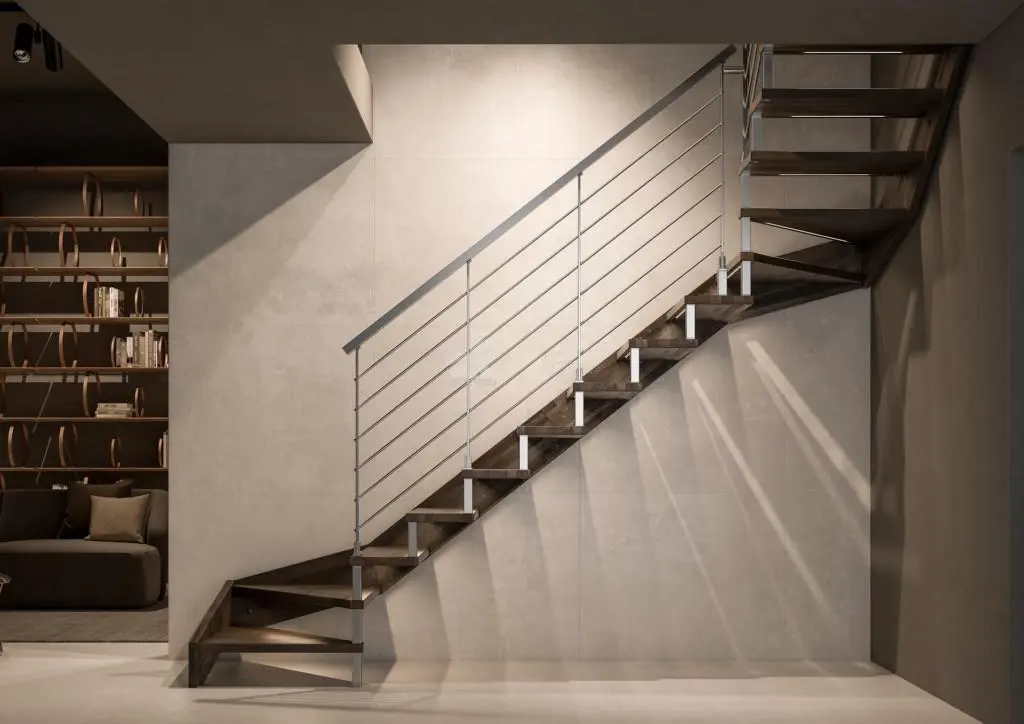 escalera de vidrio y acero - Qué acero inoxidable se usa para barandas