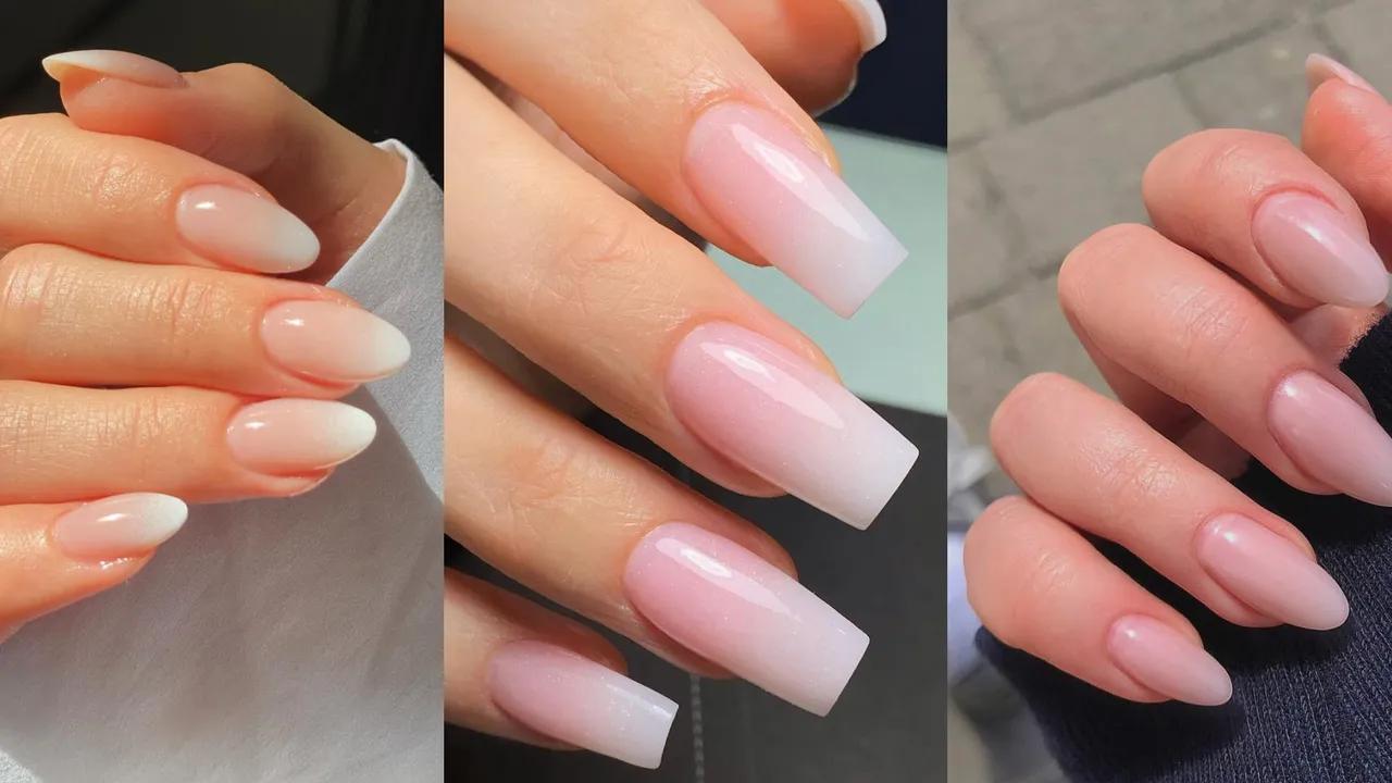 Uñas baby boomer con cristales: la combinación perfecta de elegancia y brillo - Qué es el Kapping baby boomer uñas baby boomer con cristales - Qué es el Kapping baby boomer