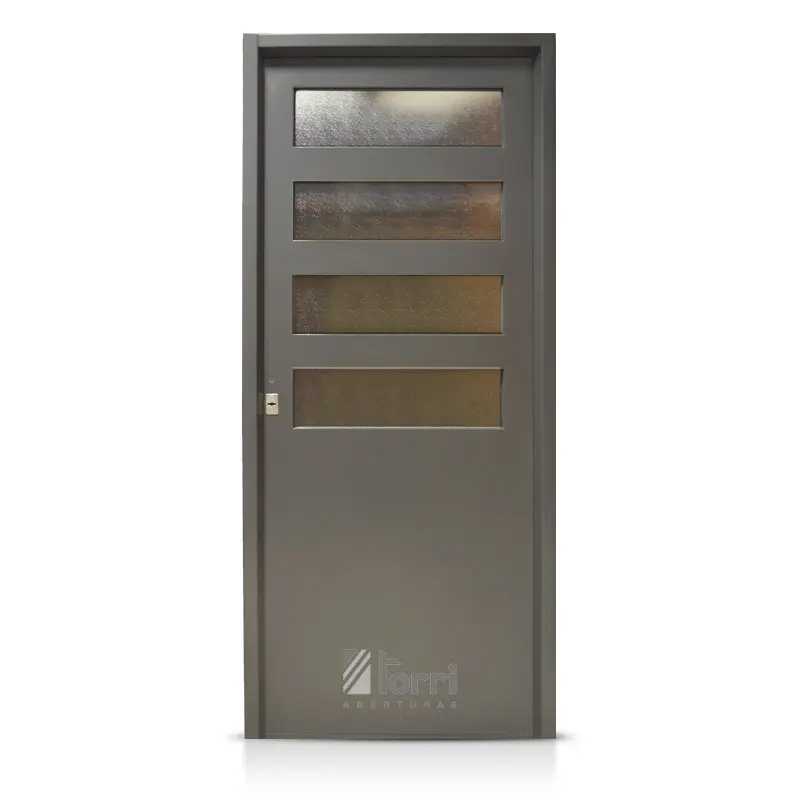 puerta de chapa con vidrio - Qué es puerta doble chapa