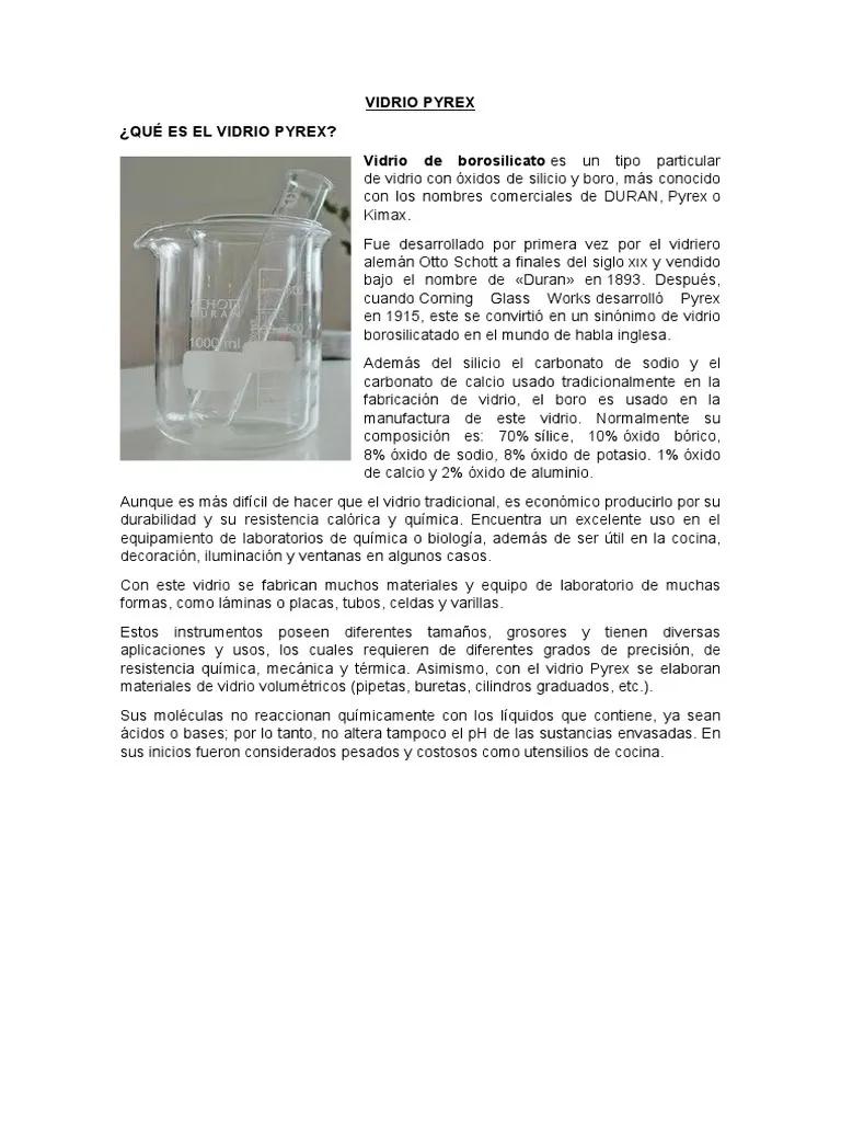 Desventajas del vidrio Pyrex - Qué es un vidrio Pyrex y cuál es su composición desventajas del vidrio pyrex - Qué es un vidrio Pyrex y cuál es su composición