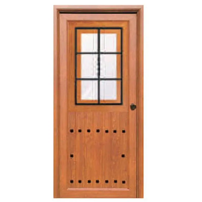 Puertas rústicas con vidrio: tradición y modernidad