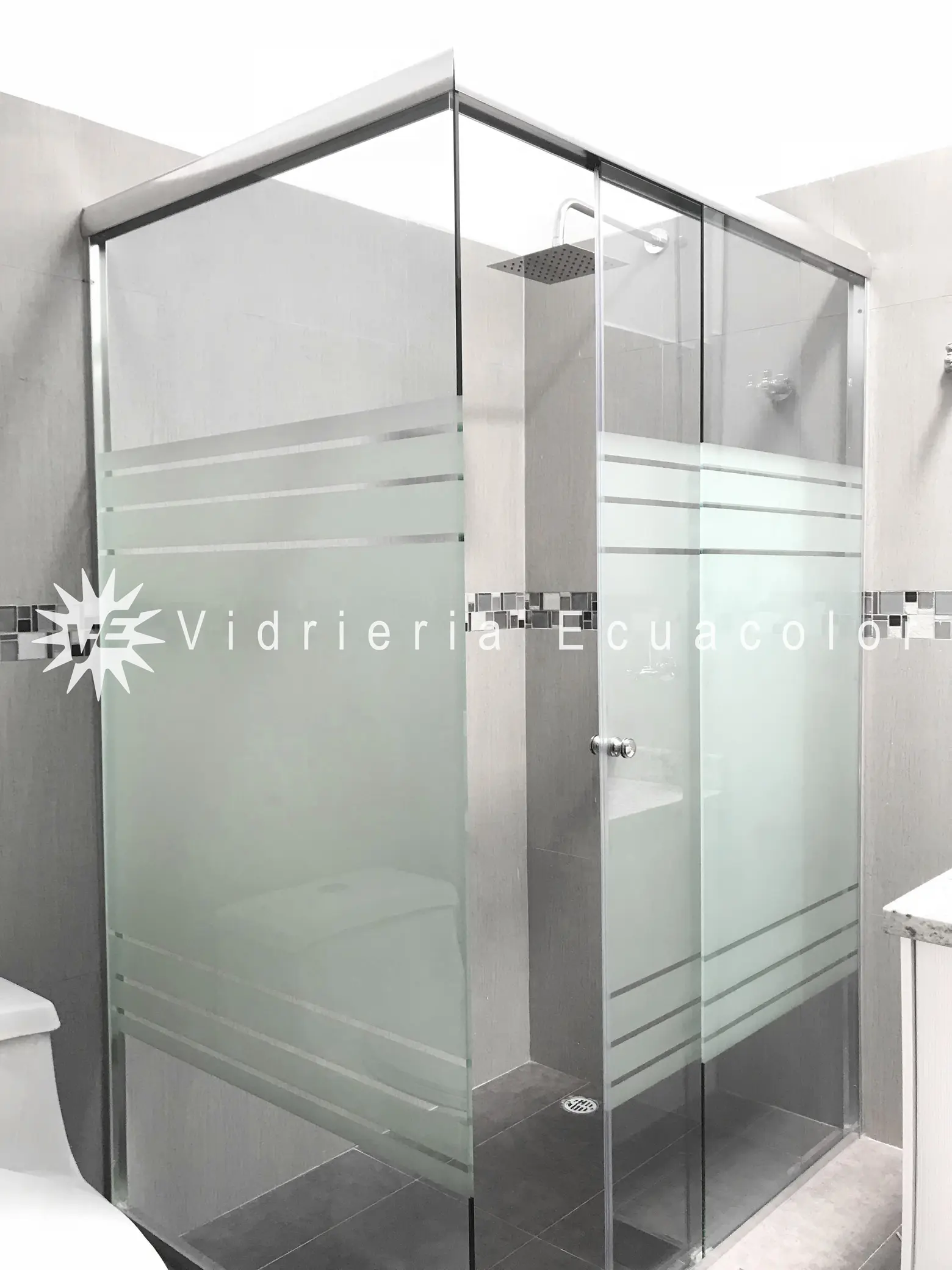 cortina de baño en cristal - Qué material son las cortinas de baño