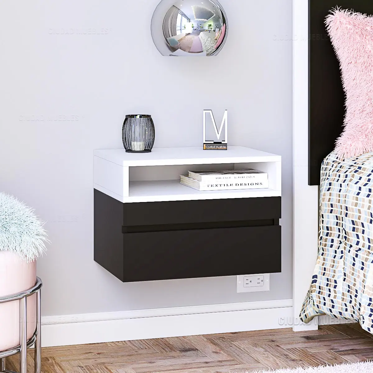 Mesa de luz flotante de vidrio: elegancia y funcionalidad en tu dormitorio - Qué medidas tiene una mesa de luz mesa de luz flotante de vidrio - Qué medidas tiene una mesa de luz