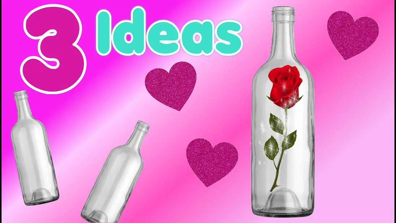 manualidades con botellas de vidrio para regalar - Qué se puede hacer con botellas vacías