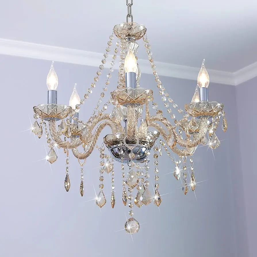 Candelabros de cristal colgantes: elegancia y sofisticación