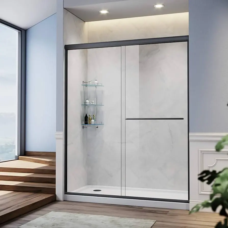 Ventajas y tipos de puertas de cristal para baño